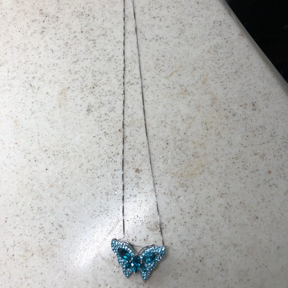 Crystal Butterfly Necklace